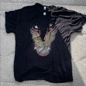 Black Graphic women’s T Shirt cut out